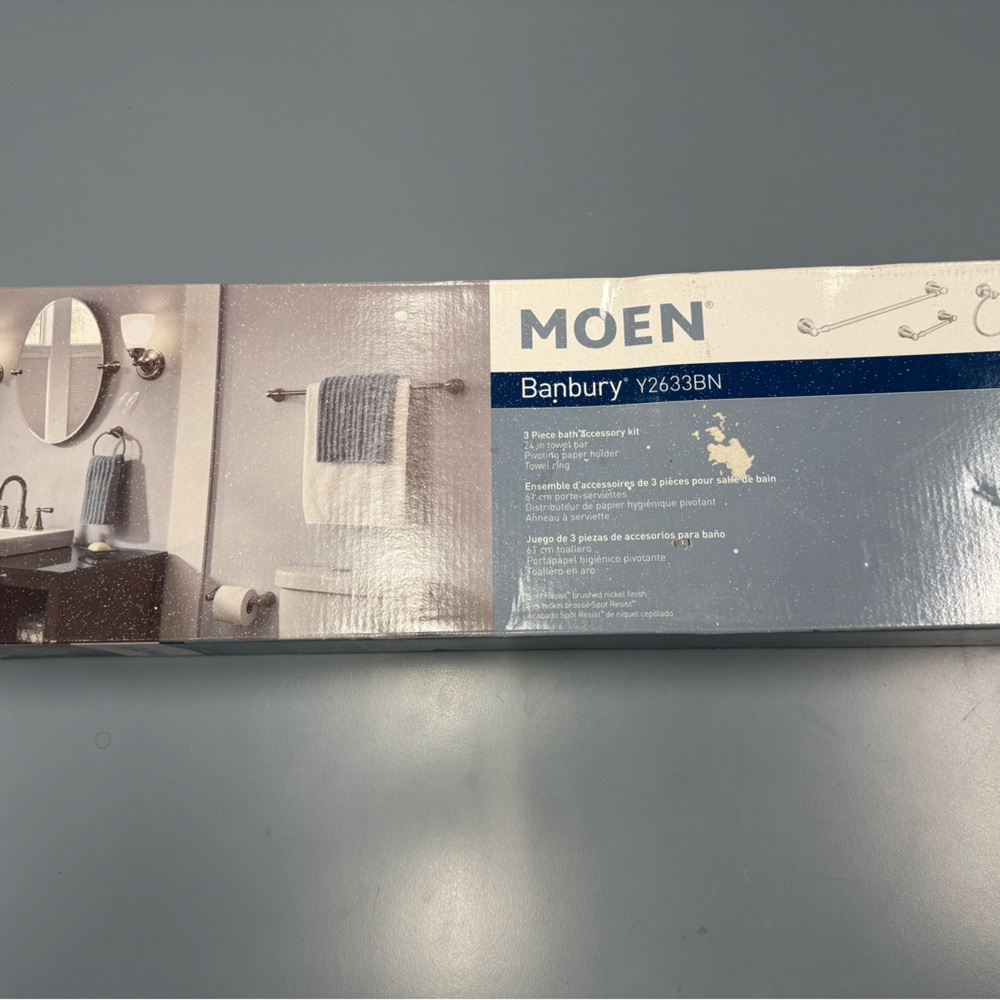 Moen Banbury 3-Piece Bath Accessory Kit in Brushed Nickel